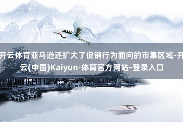 开云体育亚马逊还扩大了促销行为面向的市集区域-开云(中国)Kaiyun·体育官方网站-登录入口
