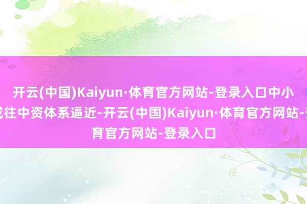 开云(中国)Kaiyun·体育官方网站-登录入口中小盘估值或往中资体系逼近-开云(中国)Kaiyun·体育官方网站-登录入口