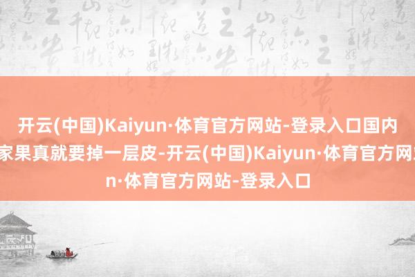 开云(中国)Kaiyun·体育官方网站-登录入口国内的零部件厂家果真就要掉一层皮-开云(中国)Kaiyun·体育官方网站-登录入口