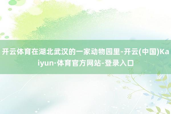 开云体育在湖北武汉的一家动物园里-开云(中国)Kaiyun·体育官方网站-登录入口
